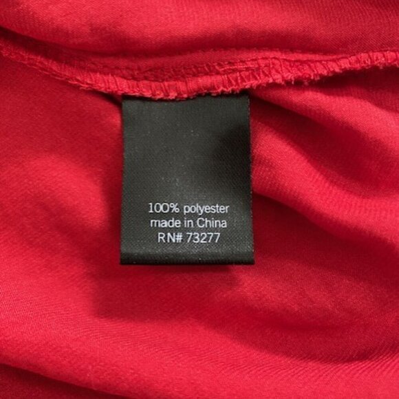 Apt 9 Tango Red Off Shoulder Tie Blouse Medium - Picture 11 of 12